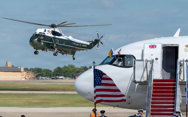 Honor guard supports King Charles III state visit departure