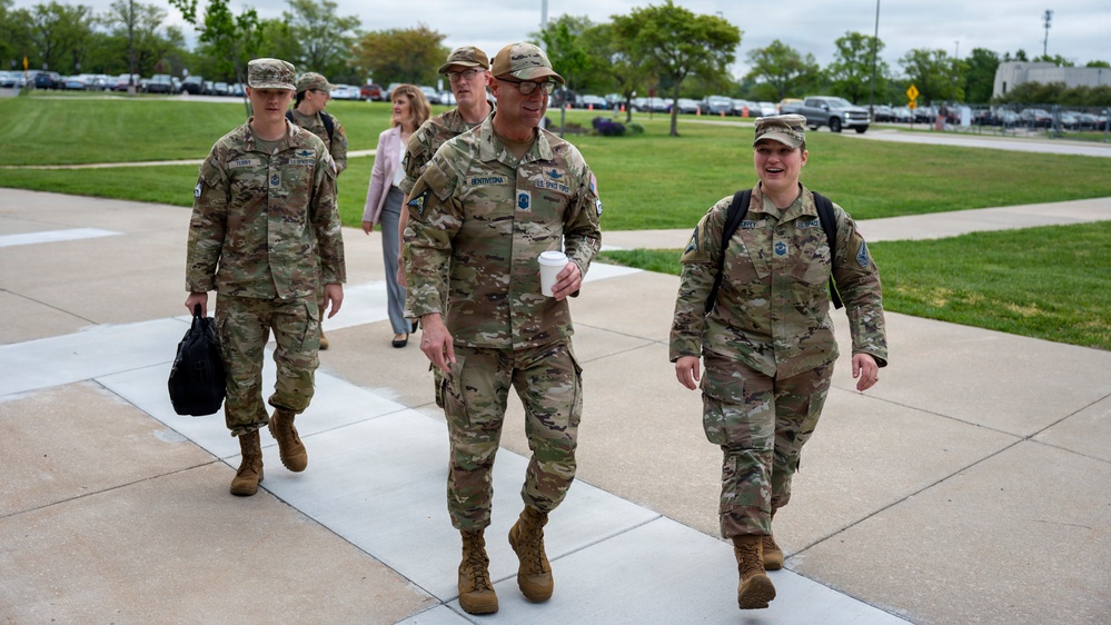 Chief Master Sergeant of the Space Force visit NSIC
