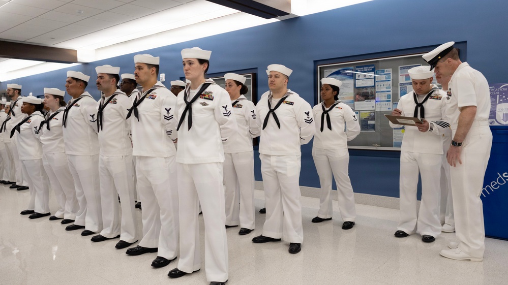 Navy Medicine Readiness and Training Unit Groton Conducts Whites Inspection