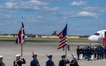 Honor guard supports King Charles III state visit departure