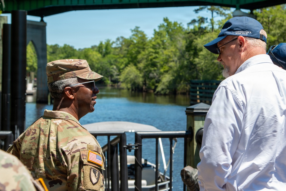 USACE Maj. Gen. Discusses Waccamaw River Flooding With County Leadership