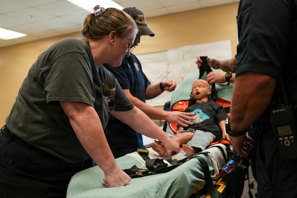 778th CEG Fire and Emergency Services Flight pediatric CPR training