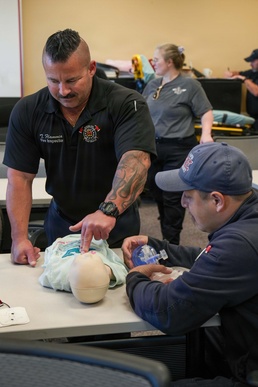 778th CEG Fire and Emergency Services Flight pediatric CPR training