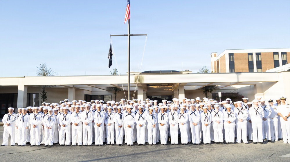 Navy Medicine Readiness and Training Unit Groton Conducts Whites Inspection