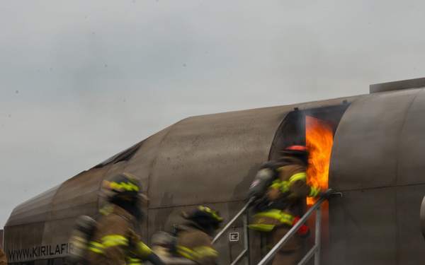 Into the flames