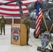3-501st AHB, 1 AD CAB furls the Chaos Company colors