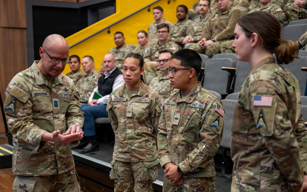 Chief Master Sergeant of the Space Force visit NSIC
