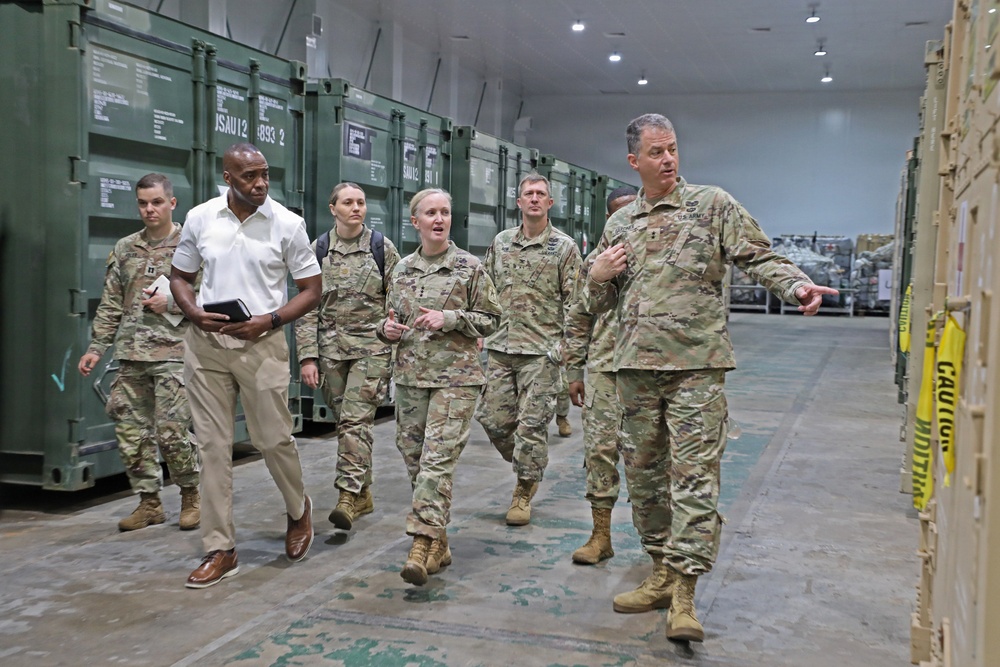 Army Deputy G-4 Tours Agila Port Facilities