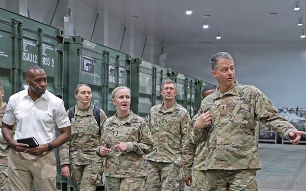 Army Deputy G-4 Tours Agila Port Facilities