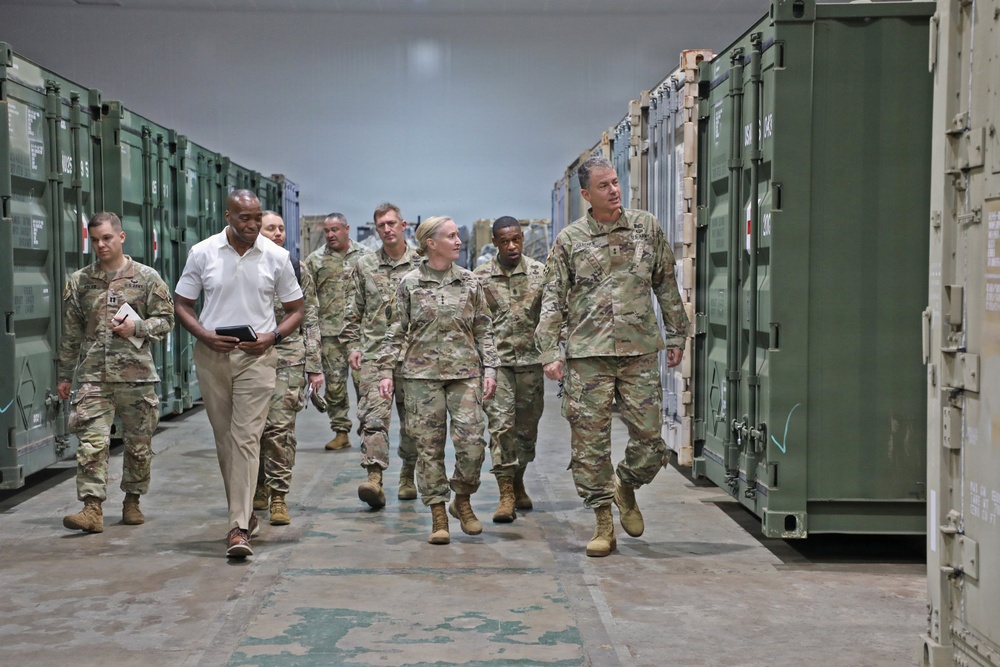 Army Deputy G-4 Tours Agila Port Facilities