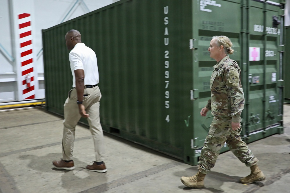 Army Deputy G-4 Tours Agila Port Facilities