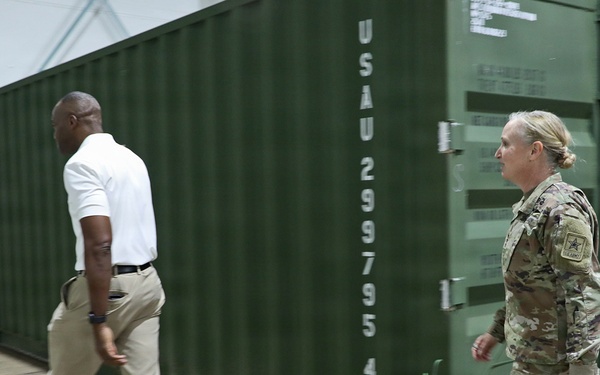 Army Deputy G-4 Tours Agila Port Facilities