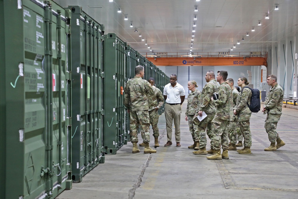 Army Deputy G-4 Tours Agila Port Facilities