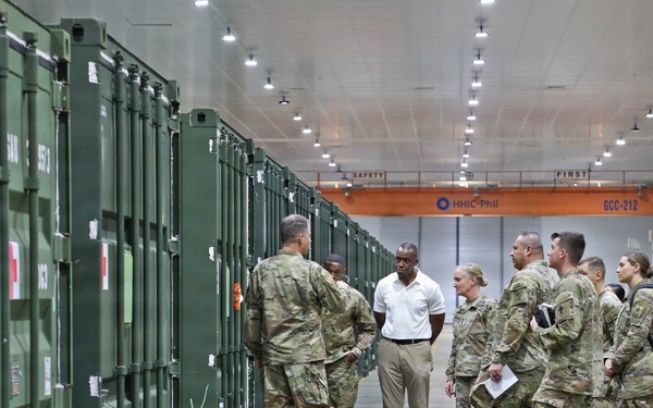 Army Deputy G-4 Tours Agila Port Facilities