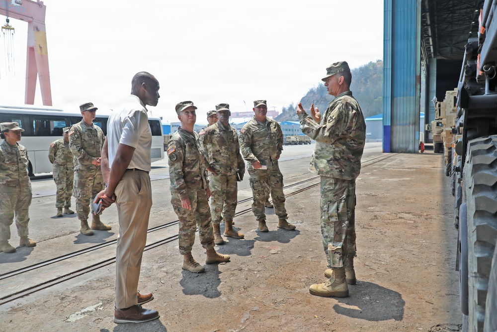 Army Deputy G-4 Tours Agila Port Facilities