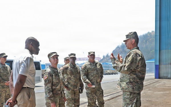 Army Deputy G-4 Tours Agila Port Facilities