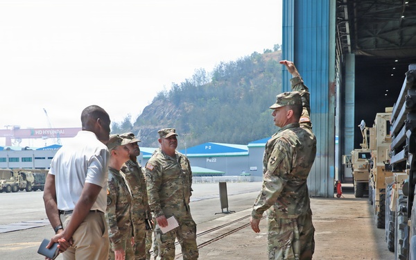Army Deputy G-4 Tours Agila Port Facilities