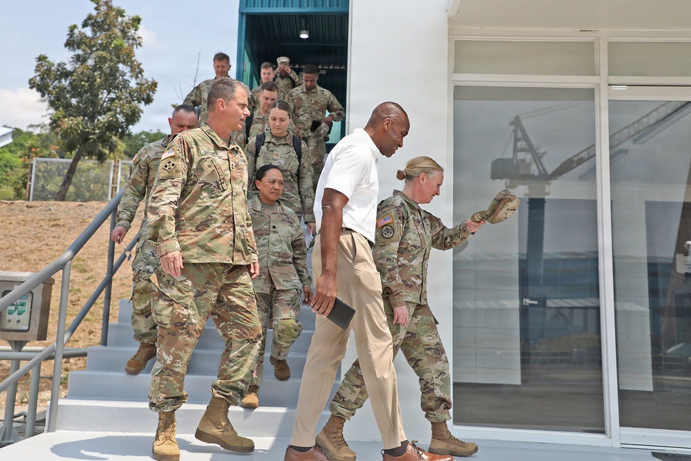 Army Deputy G-4 Tours Agila Port Facilities