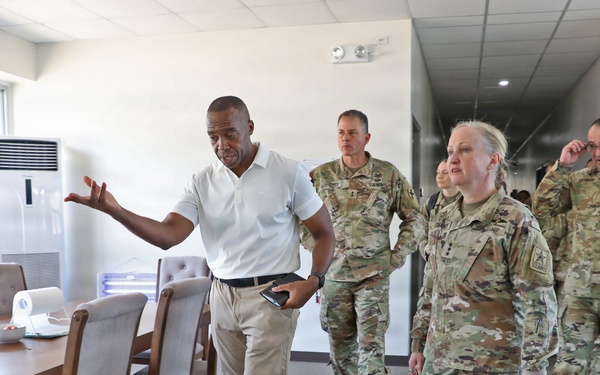 Army Deputy G-4 Tours Agila Port Facilities