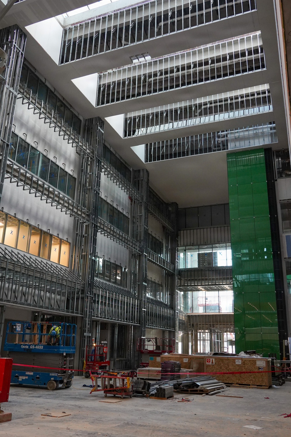 Construction continues on the Louisville Medical Center May 13, 2026