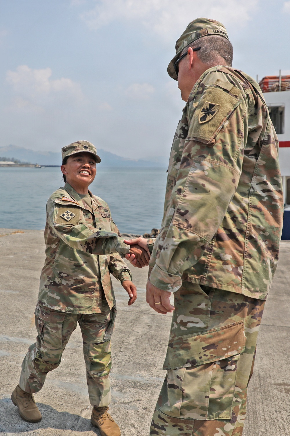 Army Deputy G-4 Tours Agila Port Facilities