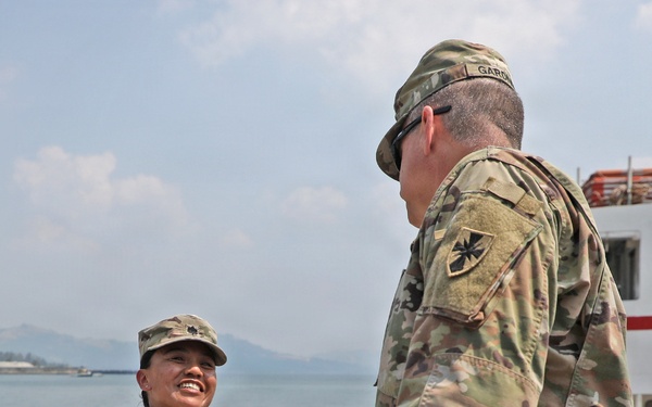 Army Deputy G-4 Tours Agila Port Facilities