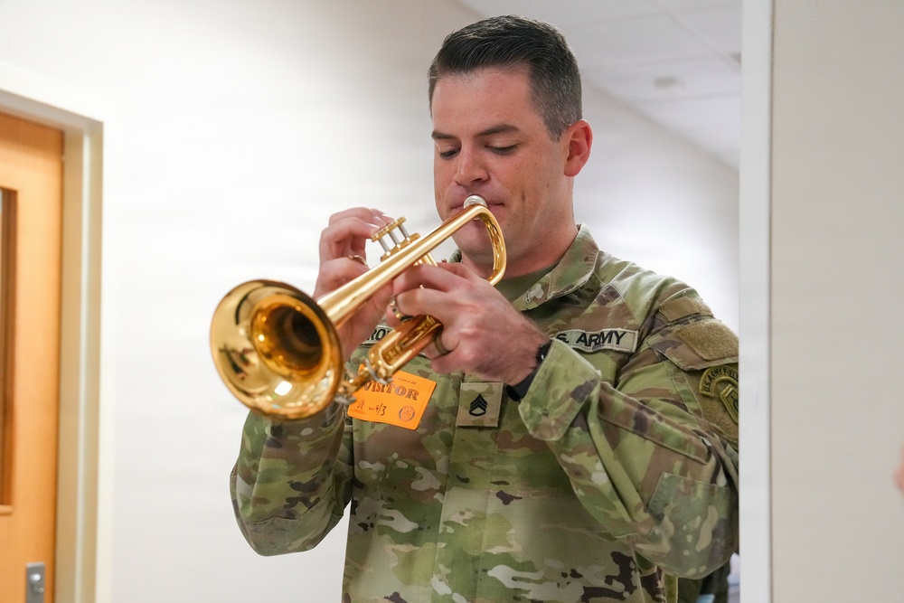 U.S. Army Field Band visits CDCs for Month of the Military Child