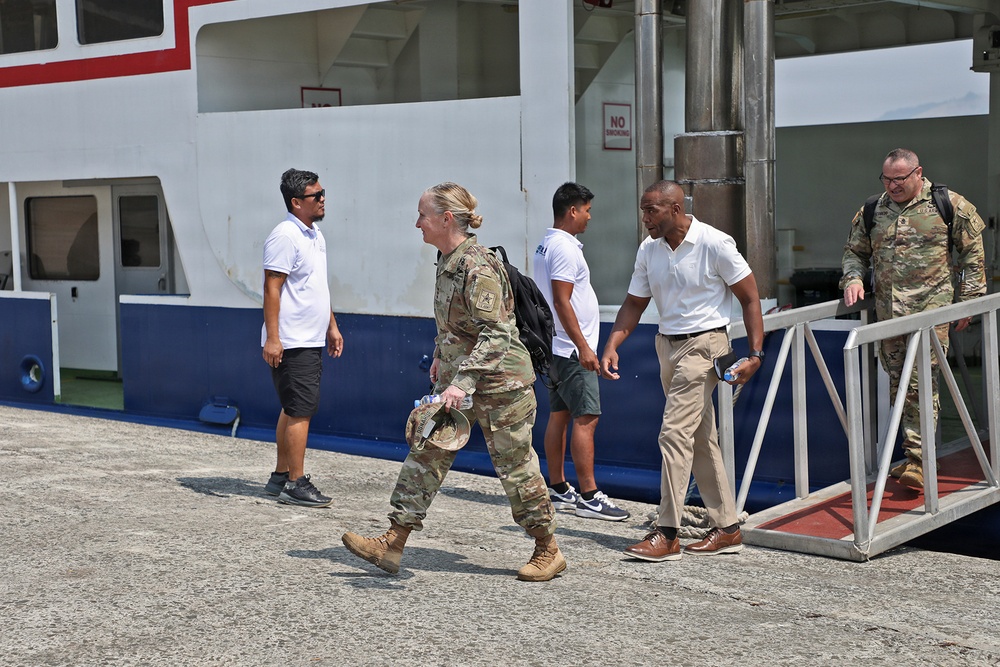 Army Deputy G-4 Tours Agila Port Facilities