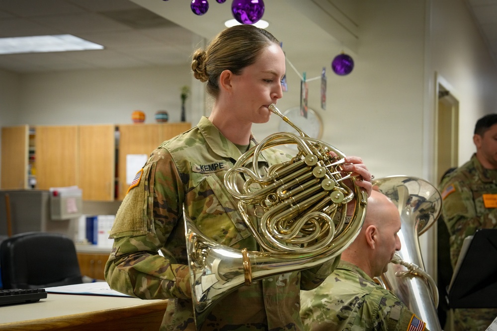 U.S. Army Field Band visits CDCs for Month of the Military Child