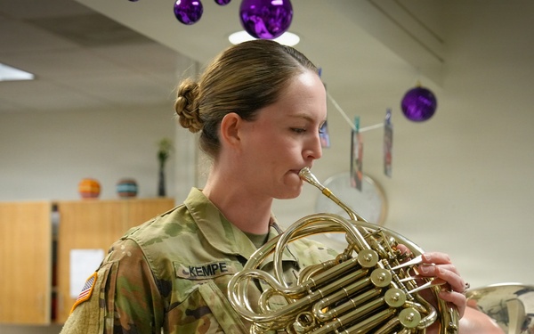 U.S. Army Field Band visits CDCs for Month of the Military Child