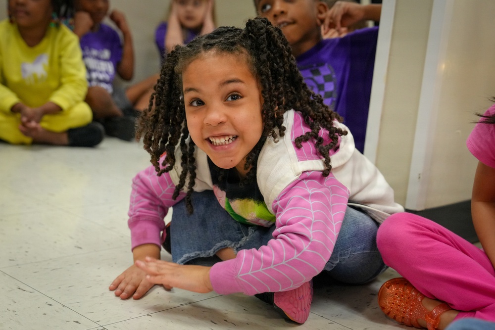 U.S. Army Field Band visits CDCs for Month of the Military Child
