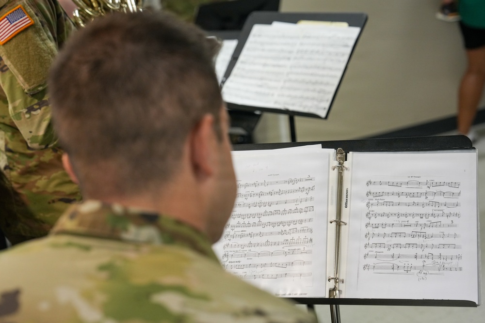 U.S. Army Field Band visits CDCs for Month of the Military Child