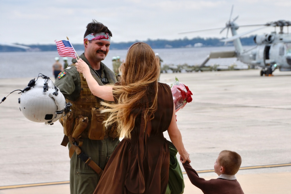 HSM-70 SPARTANS Combat Element 3 returned home to Naval Air Station Jacksonville