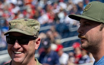 Armed Forces Day first pitch
