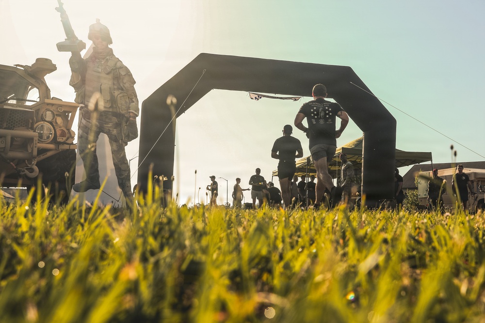 3rd Special Forces Group (Airborne) Soldiers honor Staff Sgt. Robert J. Miller during annual memorial 5K