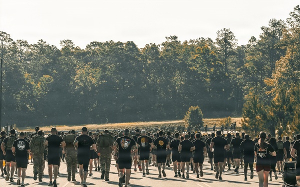 3rd Special Forces Group (Airborne) Soldiers honor Staff Sgt. Robert J. Miller during annual memorial 5K