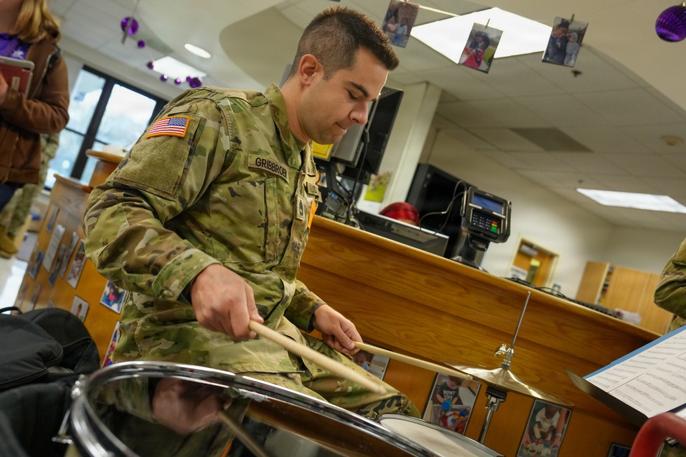 U.S. Army Field Band visits CDCs for Month of the Military Child