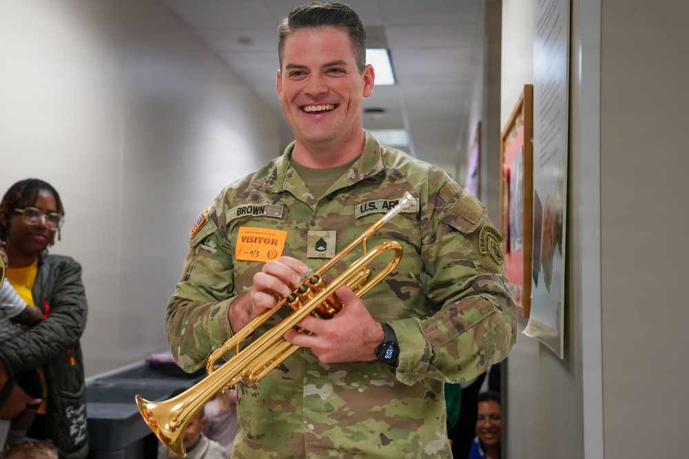 U.S. Army Field Band visits CDCs for Month of the Military Child