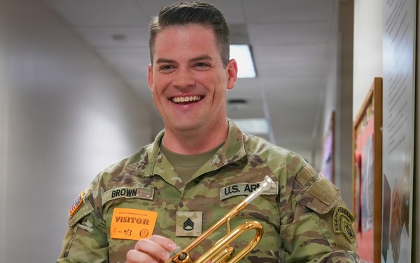 U.S. Army Field Band visits CDCs for Month of the Military Child