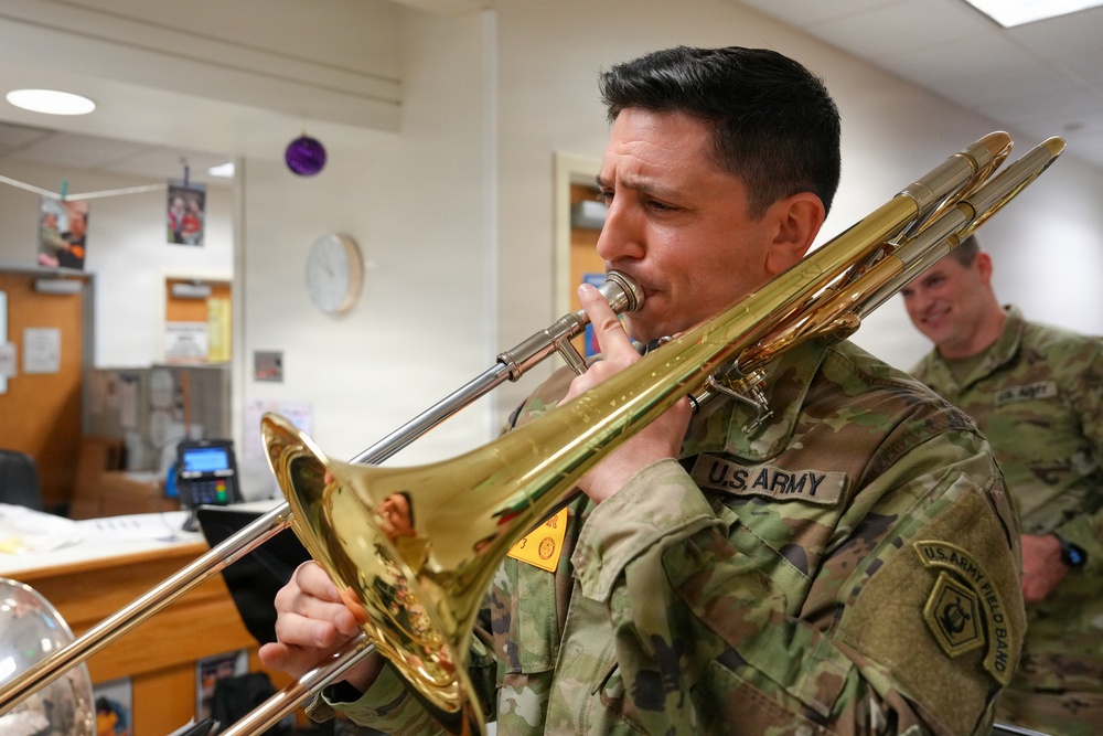 U.S. Army Field Band visits CDCs for Month of the Military Child