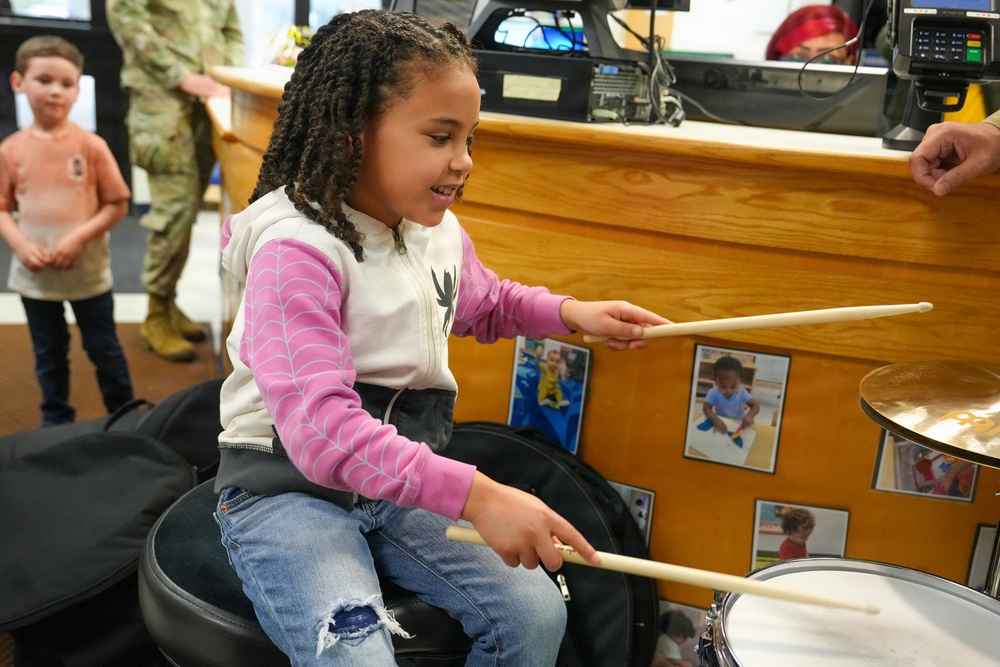 U.S. Army Field Band visits CDCs for Month of the Military Child