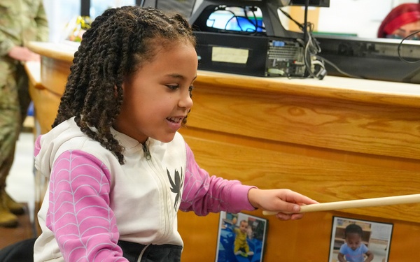 U.S. Army Field Band visits CDCs for Month of the Military Child