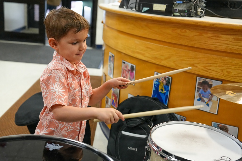 U.S. Army Field Band visits CDCs for Month of the Military Child