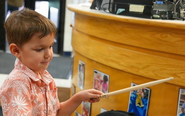 U.S. Army Field Band visits CDCs for Month of the Military Child