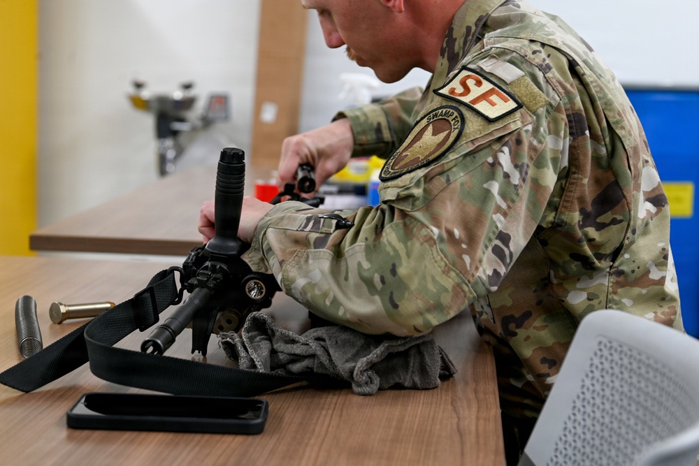 169th Security Forces Squadron weapons qualification