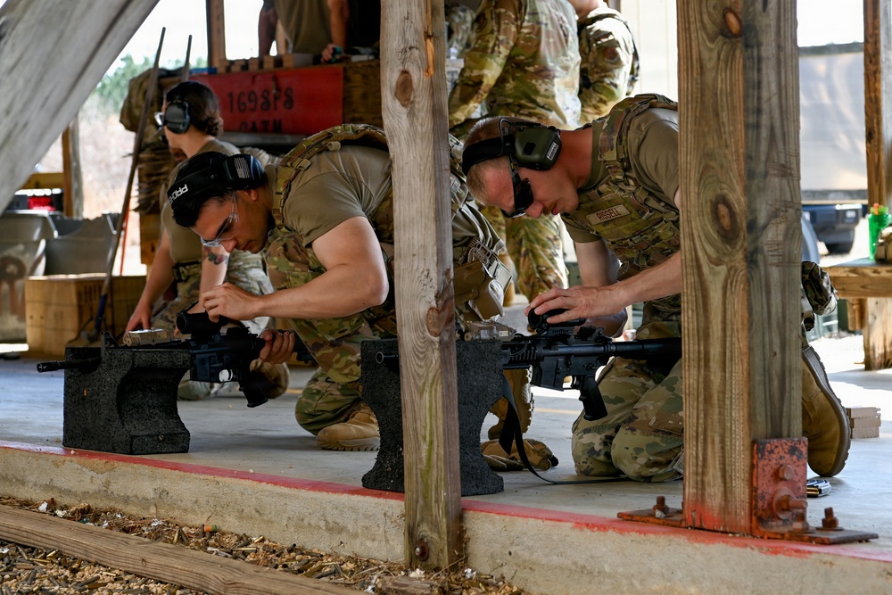 169th Security Forces Squadron weapons qualification