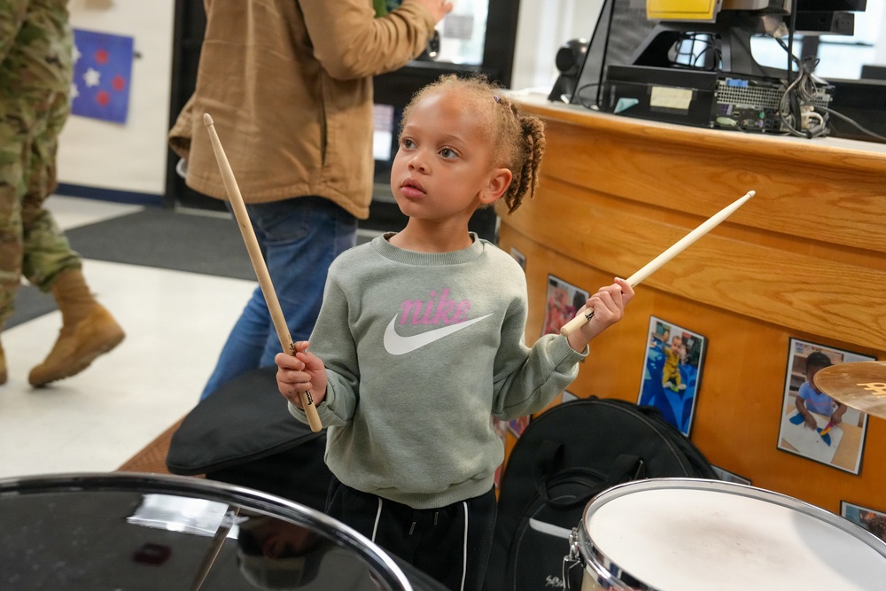 U.S. Army Field Band visits CDCs for Month of the Military Child