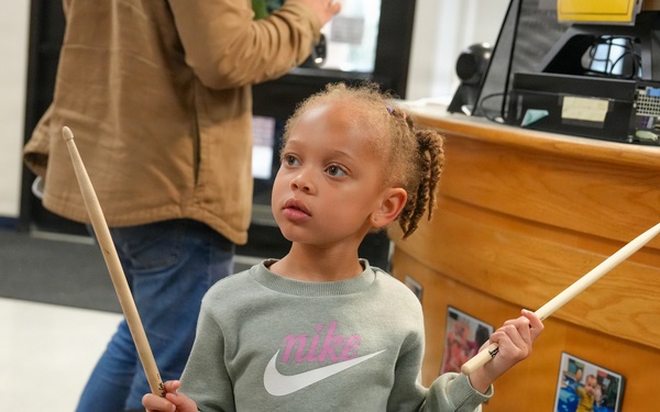 U.S. Army Field Band visits CDCs for Month of the Military Child