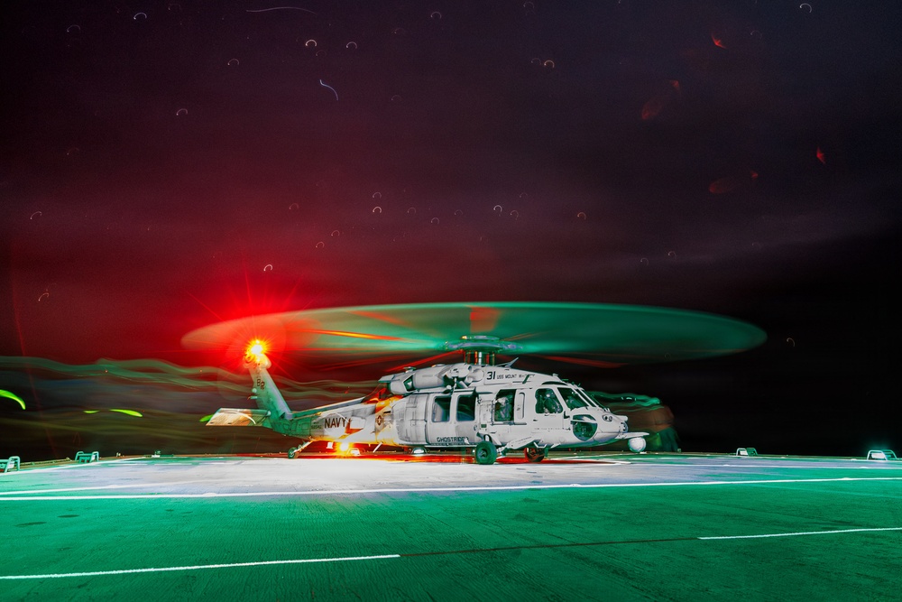 USS Mount Whitney Flight Operations