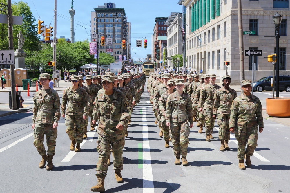 Soldiers support Scranton Armed Forces Day Parade